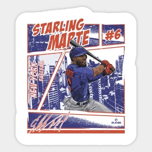 Starling Marte New York M Comic Sticker